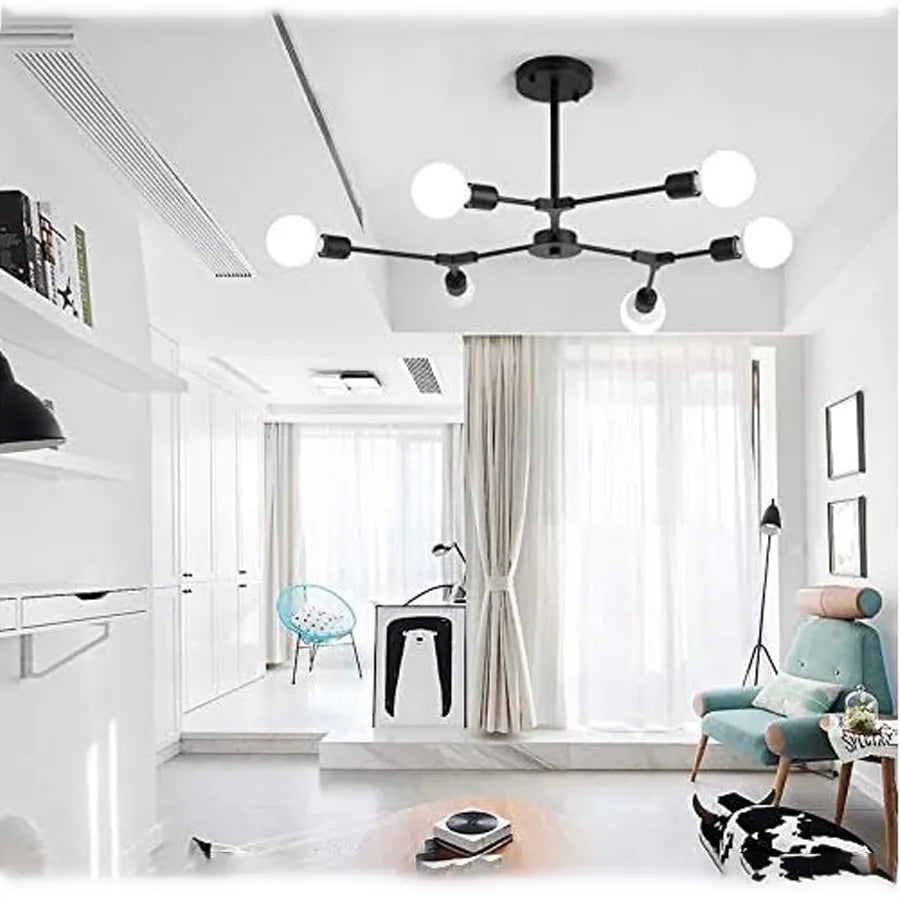 Architek Hexa Lust, 6 x E27, fekete, fém