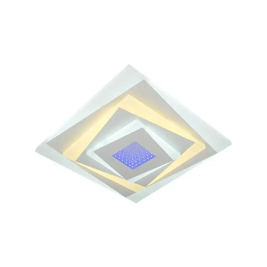 LED LED 3D LED négyzet, 30 cm átmérőjű, 20W RGB, fehér, hideg/forró/semleges fény
