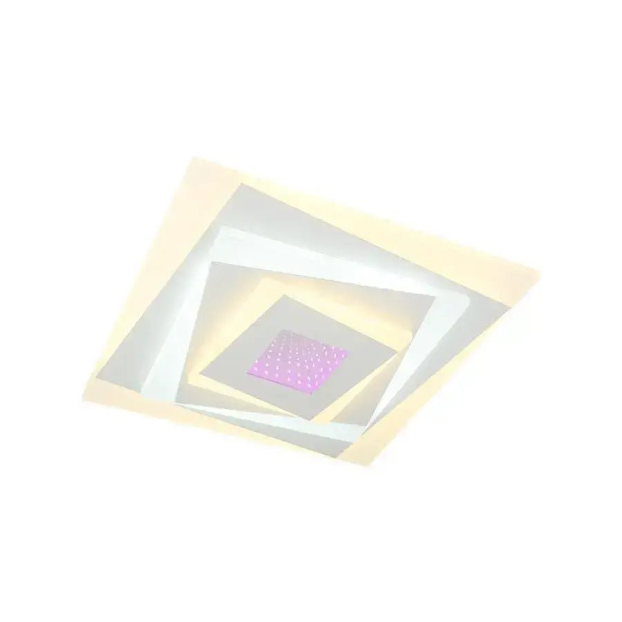 LED LED 3D LED négyzet, 30 cm átmérőjű, 20W RGB, fehér, hideg/forró/semleges fény