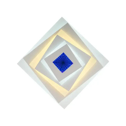 LED LED 3D LED négyzet, 30 cm átmérőjű, 20W RGB, fehér, hideg/forró/semleges fény