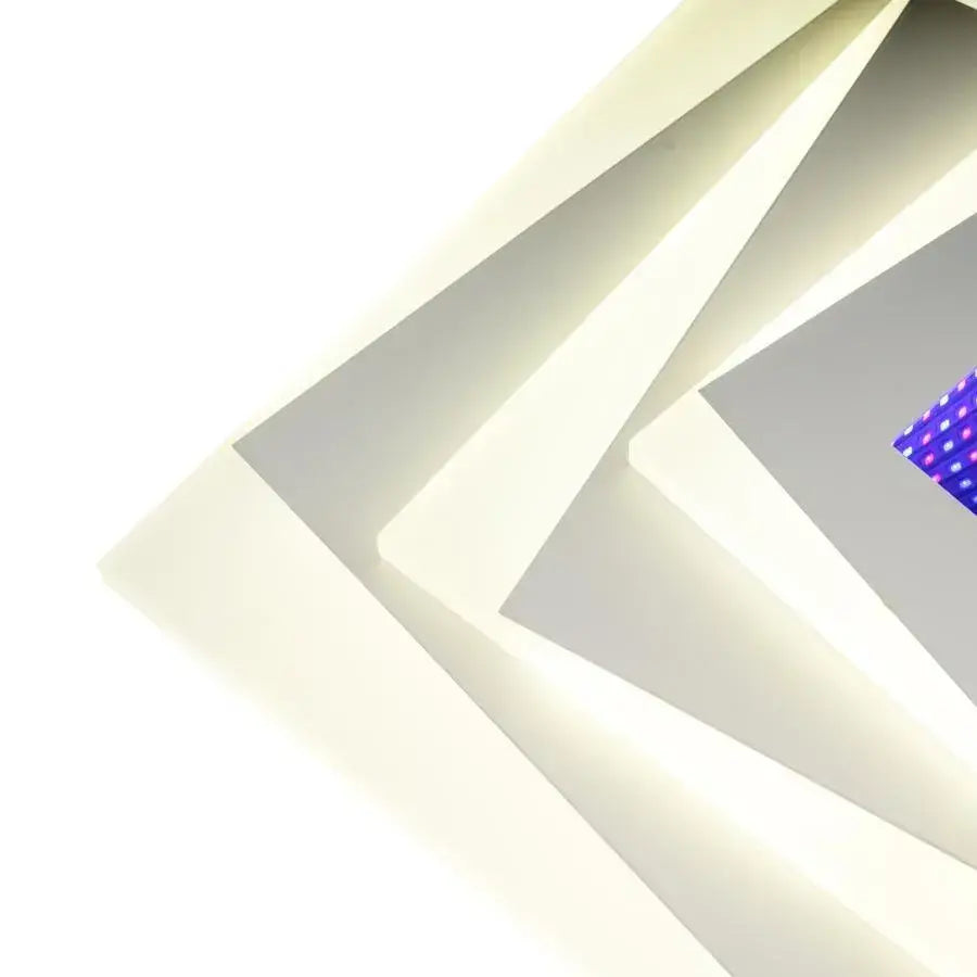 LED LED 3D LED négyzet, 30 cm átmérőjű, 20W RGB, fehér, hideg/forró/semleges fény