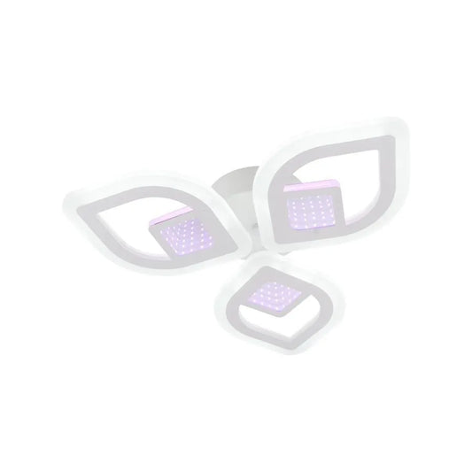 LULUS LED 3D ZENI távirányítóval, 60W, 2,4 GHz, akril, fehér