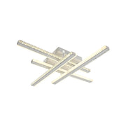 LED -csillár távirányítóval Abigaia 136W, 4 elem, lineáris, hideg/forró/semleges fény, százszorszép, fehér