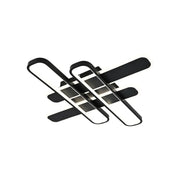LED -csillár 120W kék távvezérléssel, 4 elem, hideg/forró/semleges fény, instabil, fekete
