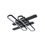 LED -csillár 120W kék távvezérléssel, 4 elem, hideg/forró/semleges fény, instabil, fekete