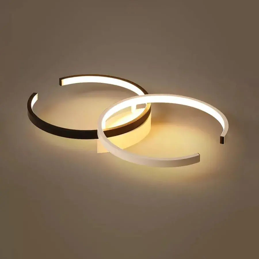 LED -csillár távirányító vektorral, félig, 35W, 2 elem, hideg/forró/semleges fény, átkozott, fekete fehér