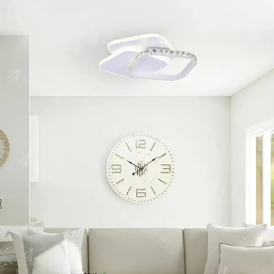LED -csillár Anastasia 17W kristály, 30 cm átmérőjű, hideg/forró/semleges fény, fehér