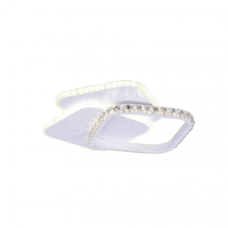 LED -csillár Anastasia 17W kristály, 30 cm átmérőjű, hideg/forró/semleges fény, fehér