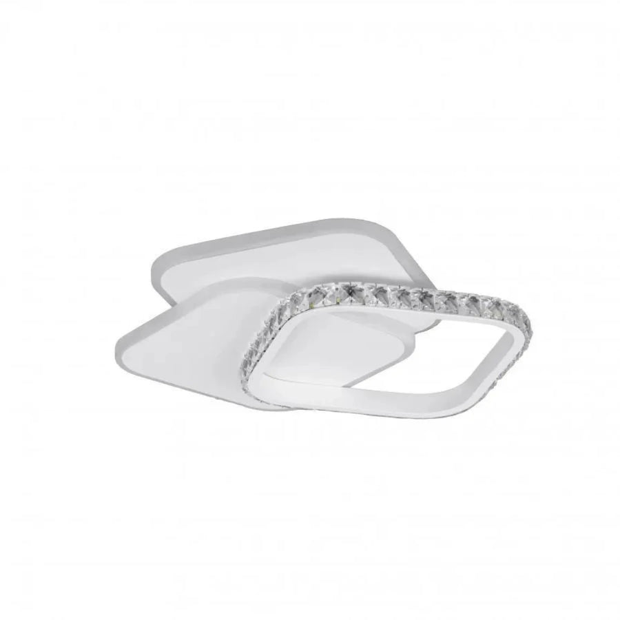 LED -csillár Anastasia 17W kristály, 30 cm átmérőjű, hideg/forró/semleges fény, fehér