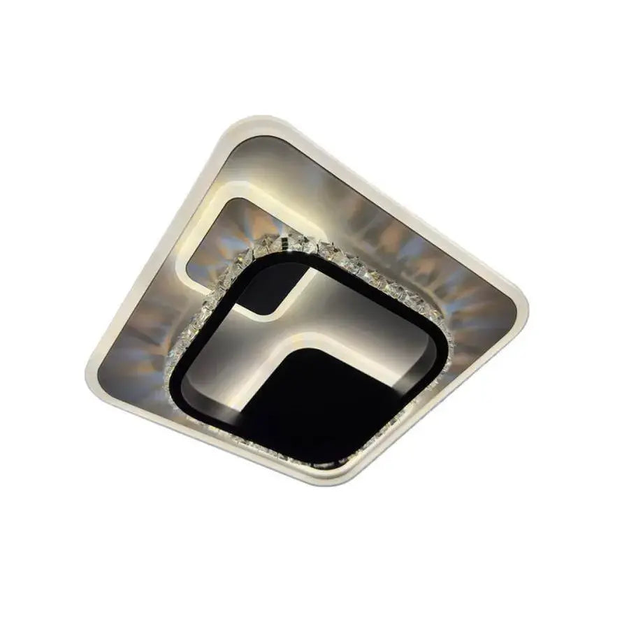LED -csillár Ariella 40W Crystal, négyzet, hideg/forró/semleges fény, fekete
