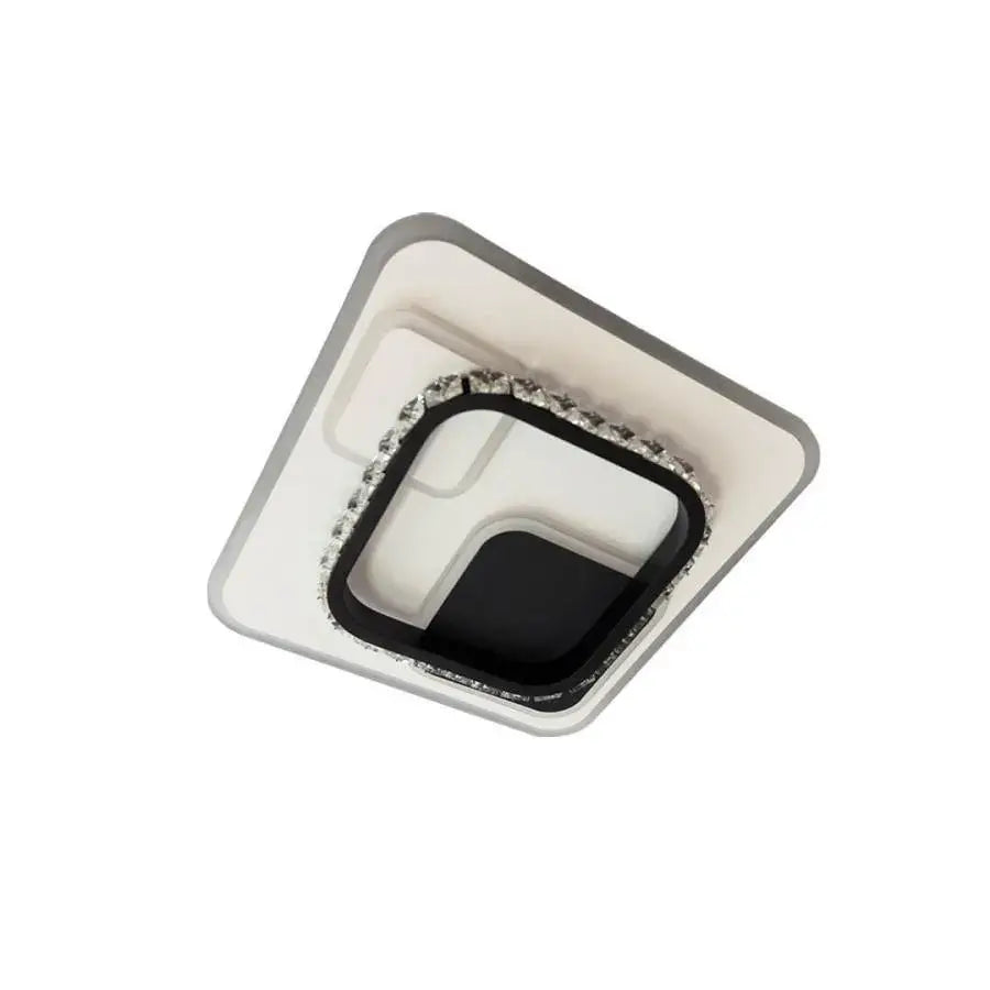 LED -csillár Ariella 40W Crystal, négyzet, hideg/forró/semleges fény, fekete