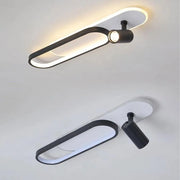 LED -csillár Fisilla 48W állítható kivetítővel, hideg/forró/semleges fény, fekete