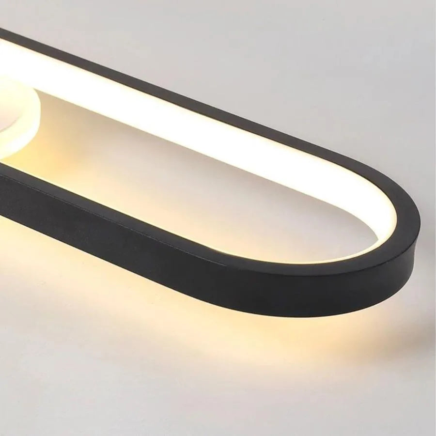 LED -csillár Fisilla 48W állítható kivetítővel, hideg/forró/semleges fény, fekete