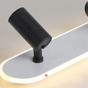 LED -csillár Fisilla 48W állítható kivetítővel, hideg/forró/semleges fény, fekete