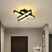 LED -csillár esik 54W -os, 4 elem, lineáris, hideg/forró/semleges fény, fekete