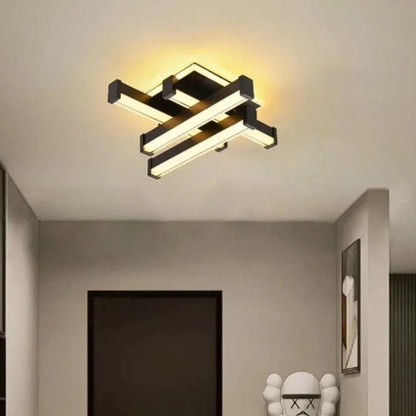 LED LED -vágy, 54W, lineáris, hideg/forró/semleges fény, fekete
