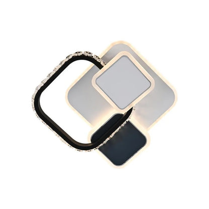 LED LED CARISA 48W, akril és fém, fehér és fekete