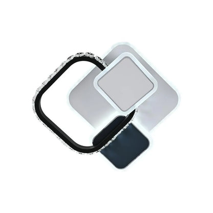 LED LED CARISA 48W, akril és fém, fehér és fekete