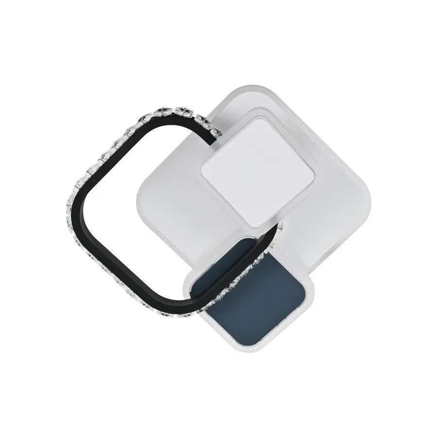 LED LED CARISA 48W, akril és fém, fehér és fekete