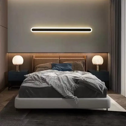 LED LED Cassius, 24W, lineáris, hideg/forró/semleges fény, fekete