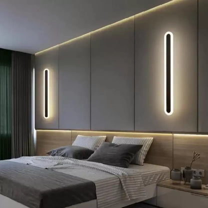 LED LED Cassius, 24W, lineáris, hideg/forró/semleges fény, fekete