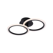 LED -csillár Betty 28W távirányítóval, 2 kör, hideg/forró/semleges fény, instabil, fekete