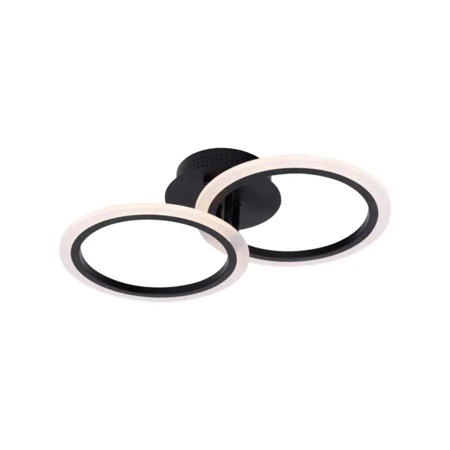 LED -csillár Betty 28W távirányítóval, 2 kör, hideg/forró/semleges fény, instabil, fekete