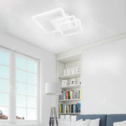 Lustra vezette Cu Telecomanda Faryda 120W, 3 Matrrat, Lumina vétel/Calda/Neutra, Dimabila, Alb