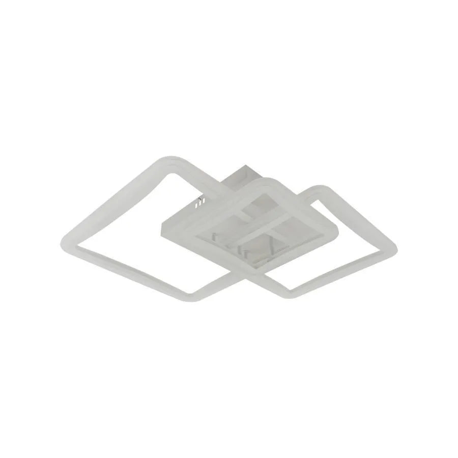 Lustra vezette Cu Telecomanda Faryda 120W, 3 Matrrat, Lumina vétel/Calda/Neutra, Dimabila, Alb