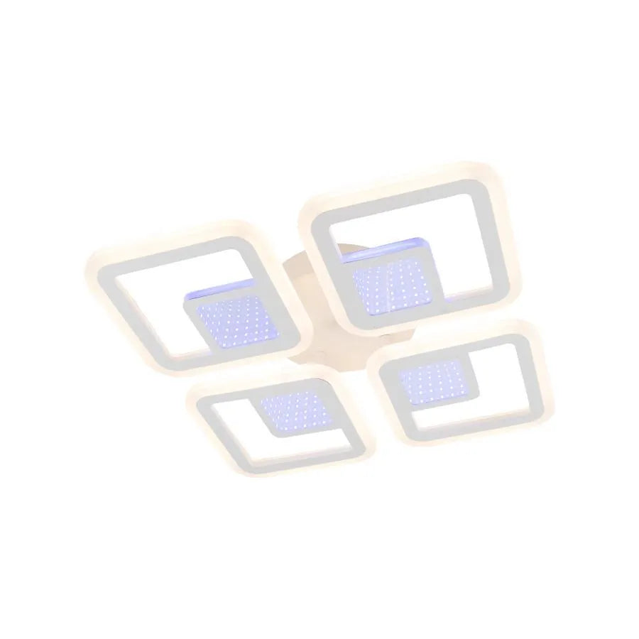 LED LED CHAI 3D távirányítóval, 104W, 2,4 GHz, dimablable, RGB, akril, fehér