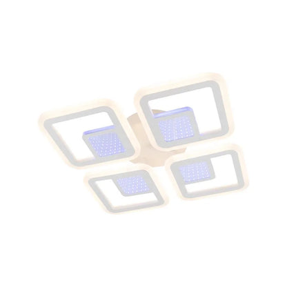 LED LED CHAI 3D távirányítóval, 104W, 2,4 GHz, dimablable, RGB, akril, fehér