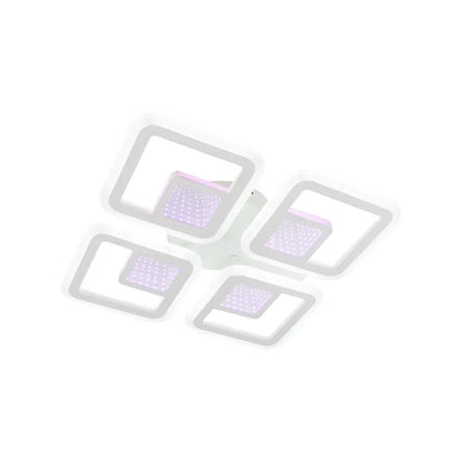 LED LED CHAI 3D távirányítóval, 104W, 2,4 GHz, dimablable, RGB, akril, fehér