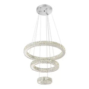 LULUS LED Crystal Kanaán 120W méretű ezüst távirányítóval
