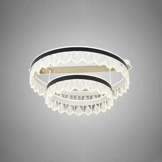 A vágy LED Crystal Harrison Harrison Remote 122W Fekete Fehér