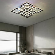 LED -csillár távirányítóval és kristály Quadria Supremo RGB 198W, 8 négyzet