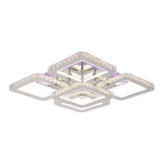 LED -vágy távirányítóval Crystal Quadria Supremo RGB, 148W, 5 négyzet
