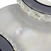 LED -csillár távirányítóval és Crystal Nova Rotonda 29W, 2 kör, hideg/forró/semleges fény, fehér