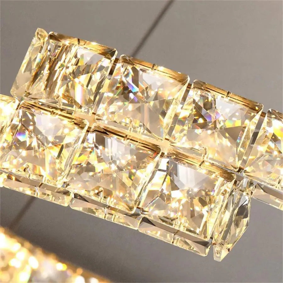 LULUS LED Crystal Samira 86W távirányítóval, ezüst