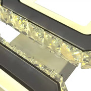 LED -vágy távirányítóval és quadris 24W Crystal, 2 négyzet, hideg/forró/semleges fény, instabil, fehér