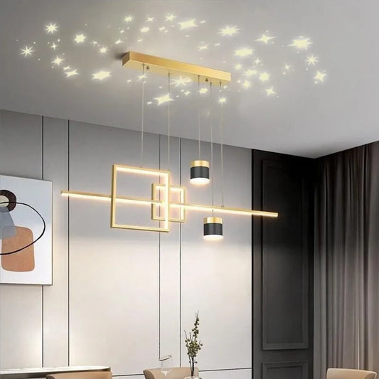 LED LULUS a Denisse 64W Dimabila auriu -val
