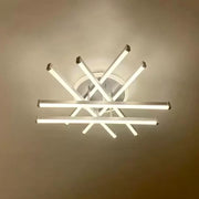 LED -csillár Filo 188W távirányítóval, 6 elem, lineáris, hideg/forró/semleges fény, instabil, fehér ezüst