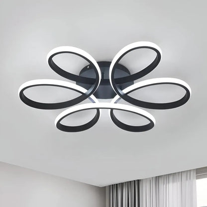 LED -csillár a Helix 108W távirányítóval, hideg/forró/semleges fény, instabil, fekete