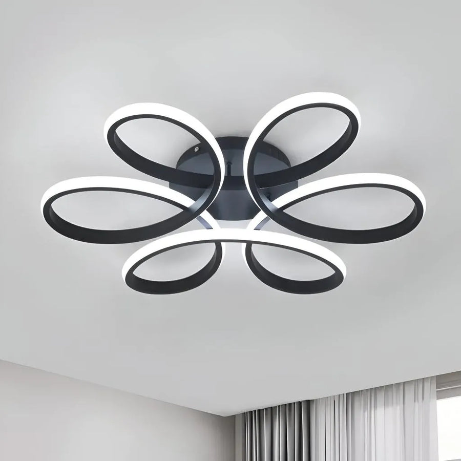 LED -csillár a Helix 108W távirányítóval, hideg/forró/semleges fény, instabil, fekete