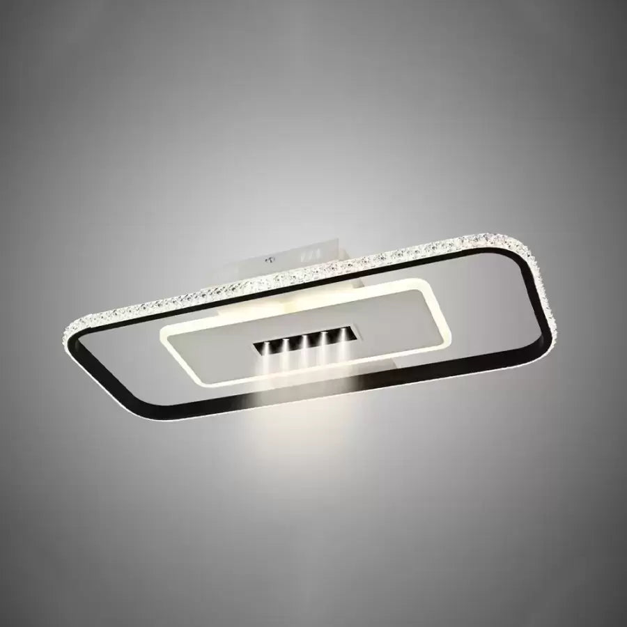 LED -csillár távirányítóval és Crystal Nikolas 48W, hideg/forró/semleges fény, instabil, fekete