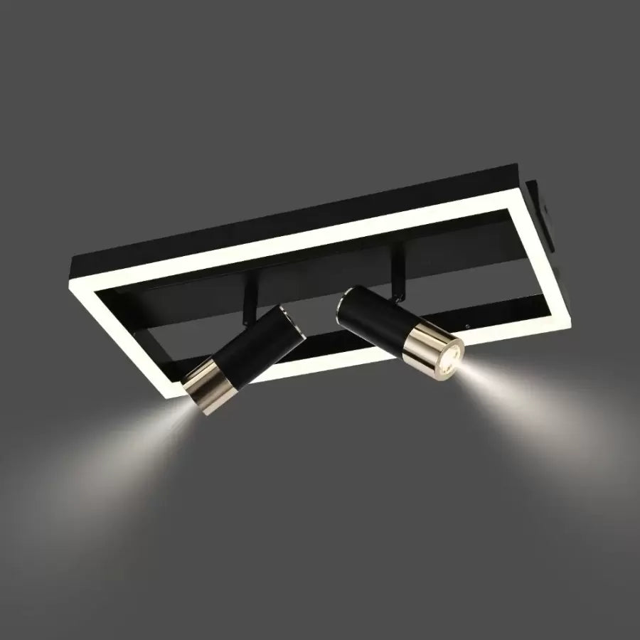 LED -csillár távirányítóval és állítható projektorral, Rohan 26W, hideg/forró/semleges fény, instabil, fekete