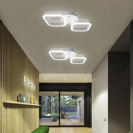 LED LED ERIKA, 11W, 2 négyzet, semleges fény, fehér