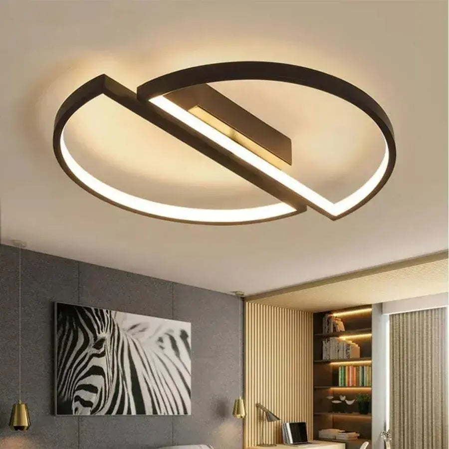 LED -csillár távirányító vektorral, Arcus 35W, 2 elem, hideg/forró/semleges fény, átkozott, fekete