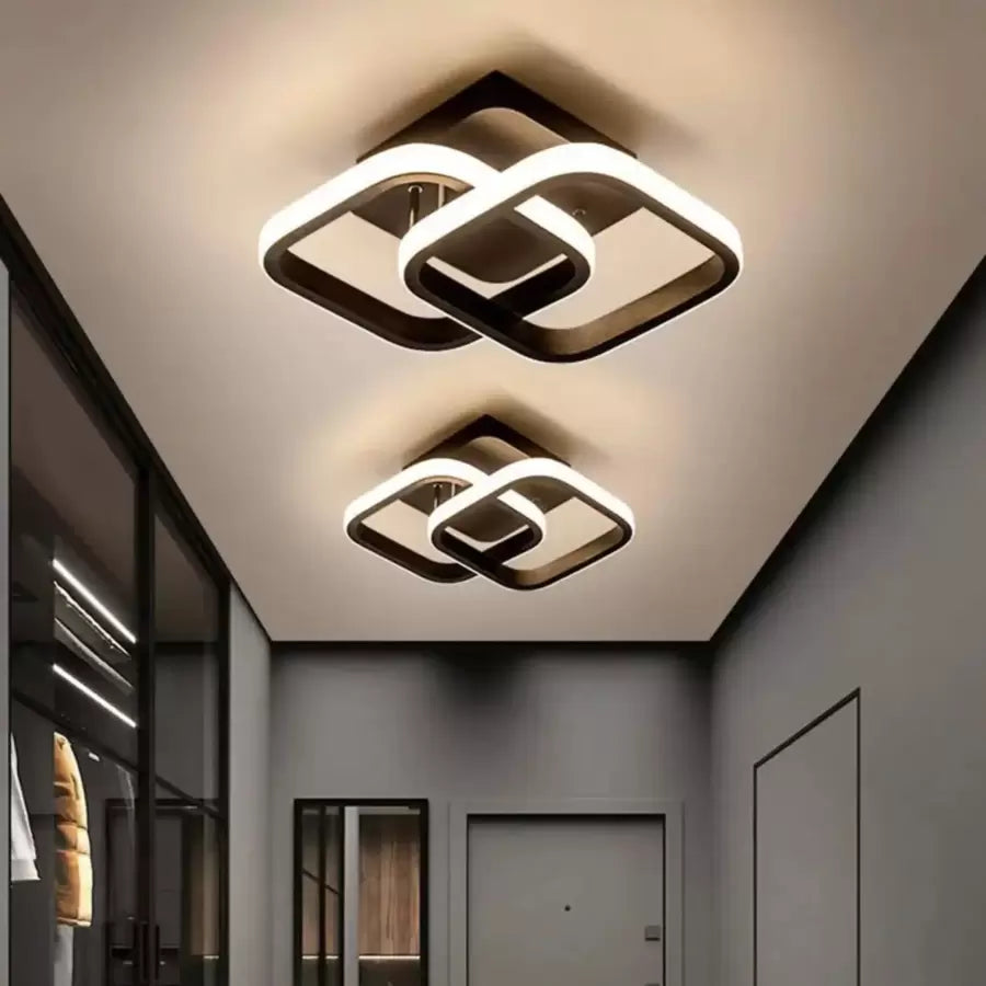 LED LED Vertex mátrix egymásra helyezett rombuszok, 11W, 2 rombus, hideg/forró/semleges fény, fekete