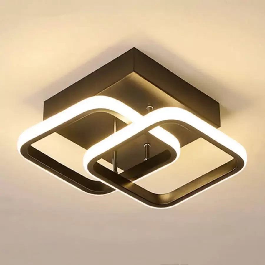 LED LED Vertex mátrix egymásra helyezett rombuszok, 11W, 2 rombus, hideg/forró/semleges fény, fekete