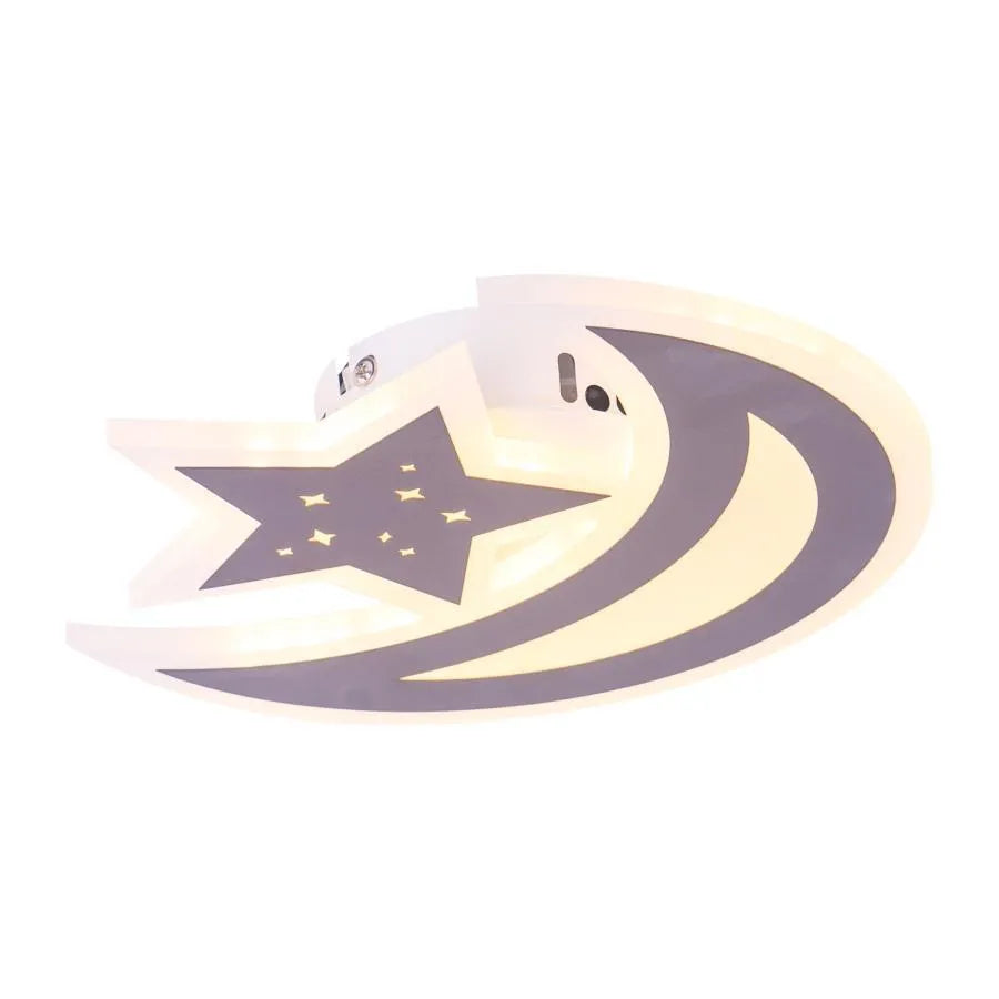 LED LED Elly 36W, hold és csillag, hideg/forró/semleges fény, barna